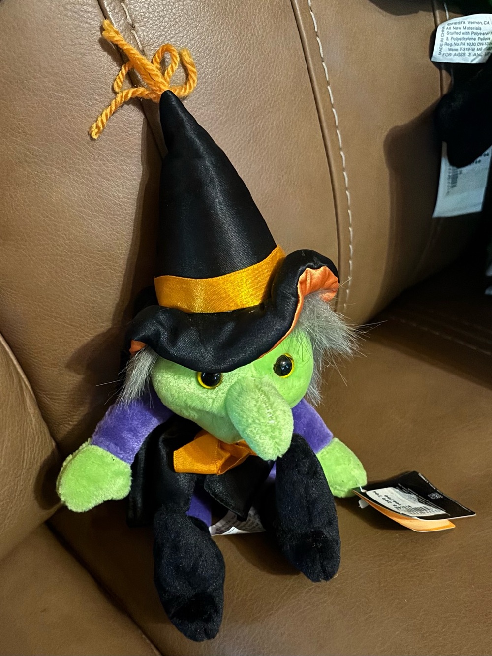 Vintage Plush Halloween Witch